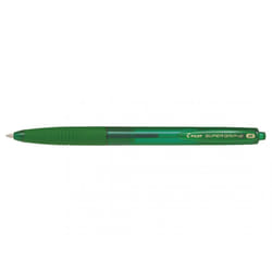 Pilot Super Grip G a Scatto Vert Stylo à bille rétractable avec clip Moyen 1 pièce(s)