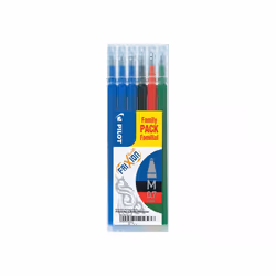 Pilot FriXion Ball, Noir, Bleu, Vert, Rouge, Moyen, Multicolore, Métal, 0,7 mm, 0,35 mm