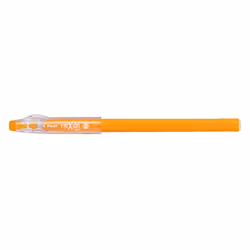 Pilot FriXion Ball Stick, Stylos à encre gel avec bouchon, Orange, Orange, Plastique, Moyen, Hexagonal