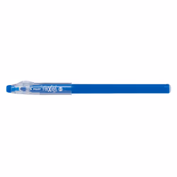 Pilot FriXion Ball Stick, Stylos à encre gel avec bouchon, Bleu, Bleu, Plastique, Moyen, Moyen
