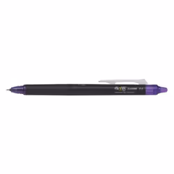 Pilot FriXion Point Clicker, Stylos rétractables à encre gel, Violet, Noir, Violet, Fin, 0,25 mm, 0,5 mm
