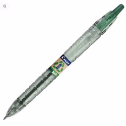 Pilot BP-B2PEB-M-BG, Clip, Stylo à bille, Rechargeable, Vert, 10 pièce(s)