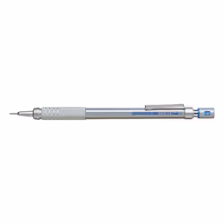 Pentel PG517, Argent, Acier inoxydable, Noir, HB, 0,7 mm, Octogonal