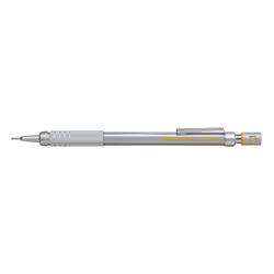 Pentel GraphGear 500, Argent, Acier inoxydable, Noir, HB, 0,9 mm, Octogonal