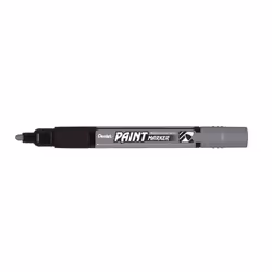 Marqueur permanent - PENTEL - MMP20 - Gris - Pointe ogive - Largeur de tracé 2 mm