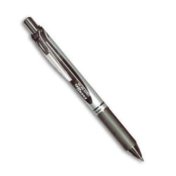 Pentel Energel XM Klick Stylo à bille retractable avec clip Noir 12 pièce(s)