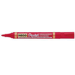 Pentel N850 marqueur indélébile Rouge 12 pièce(s)