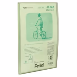 Pentel Display Book Clear, Vert, A4
