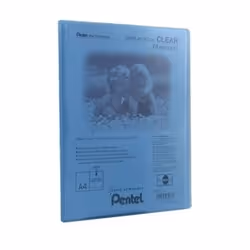 Pentel Display Book Clear, Bleu, A4