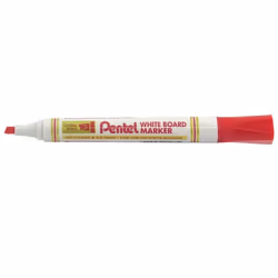 Pentel MW86, 12 pièce(s), Rouge, Pointe biseautée, Rouge, Blanc, Plastique