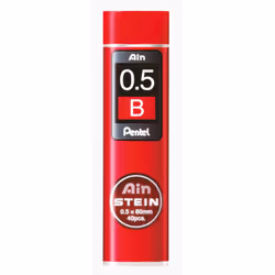 Pentel C275-BO, Gris, Fin, Rouge, 0,5 mm, Boîte, 40 pièce(s)