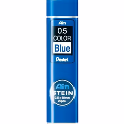 Mines - PENTEL - Ain Stein - 20 mines - 0.5 mm - Couleur bleu