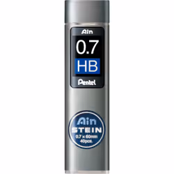 Pentel AinStein, HB, Gris, 0,7 mm, 60 mm, 40 pièce(s)