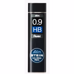 Pentel C279-HBO, Gris, Fin, Noir, 0,9 mm, Boîte, 36 pièce(s)
