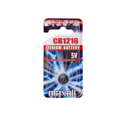 Maxell 11238800 pile domestique Batterie à usage unique CR1216 Lithium-Manganese Dioxide (LiMnO2)