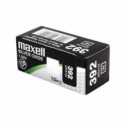 Maxell 18290800, Batterie à usage unique, SR41W, Argent-Oxide (S), 1,55 V, 10 pièce(s), 39 mAh