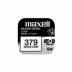 Maxell 18293000 pile domestique Batterie à usage unique SR521SW Argent-Oxide (S)