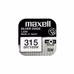 Maxell 18291700 pile domestique Batterie à usage unique SR716SW Argent-Oxide (S)