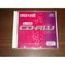 maxell CD-RW 80 minutes 700 Mo 1-4x en boŒtier 0000000 Noir
