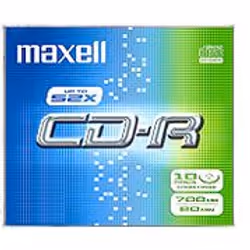 Maxell MAX-CRD19SC, 52x, CD-R, 700 Mo, 10 pièce(s)