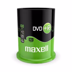 DVD+R - MAXELL - 100 supports - 4.7 Go 16x - spindle