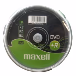 Maxell M160, DVD+R, 120 mm, 10 pièce(s), 4,7 Go