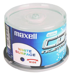 CD-R - MAXELL - 80 Min/700 Mo - Vitesse 52x - Imprimable Encre
