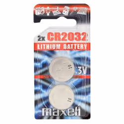Maxell CR2032-B2, Batterie à usage unique, CR2032, Lithium, 3 V, 2 pièce(s), 3 mm