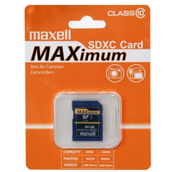 Maxell Maximum SDXC, 64GB 64 Go Classe 10