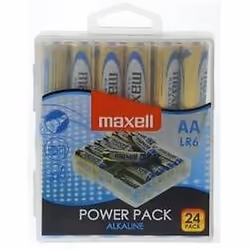 Maxell 24x LR6 AA, Batterie à usage unique, AA, Alcaline, 1,5 V, 24 pièce(s), Jaune