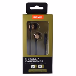 Maxell Metallix Écouteurs Avec fil Ecouteurs Appels/Musique Or
