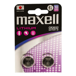 Maxell 12238500 pile domestique Batterie à usage unique CR2032 Lithium-Manganese Dioxide (LiMnO2)