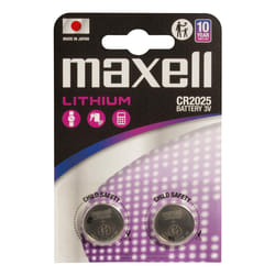 Maxell 12239200 pile domestique Batterie à usage unique CR2025 Lithium-Manganese Dioxide (LiMnO2)