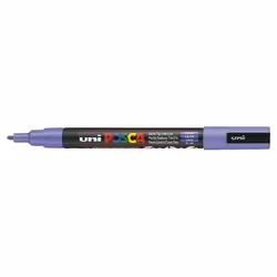 POSCA uni PC-3M, 1 pièce(s), Lilas, Pointe ogive, Noir, Lilas, Plastique, Polypropylène (PP), 0,9 mm