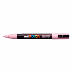 POSCA PC-3M Rose clair, Rose clair, Multicolore, 1 couleurs, Fin, Encre à base d'eau, Pointe ogive