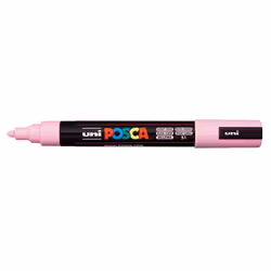 POSCA PC-5M Rose clair, Rose clair, Multicolore, 1 couleurs, Moyen, Encre à base d'eau, Pointe ogive