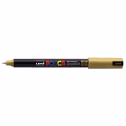 POSCA uni PC-1MR, 1 pièce(s), Or, Pointe ogive, Noir, Or, 0,7 mm, Encre à base d'eau