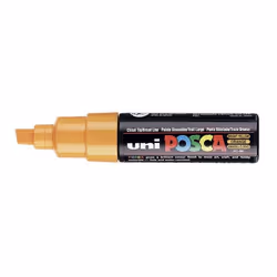 Uni-Ball uni POSCA PC-8K, 1 pièce(s), Jaune, Pointe biseautée, Noir, Jaune, 8 mm, Encre à base d'eau