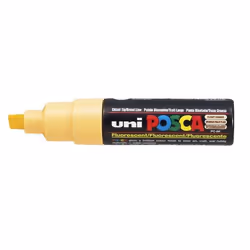 POSCA uni PC-8K, 1 pièce(s), Orange, Pointe biseautée, Noir, Orange, 8 mm, Encre à base d'eau
