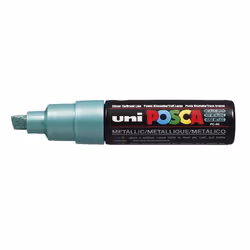 POSCA uni PC-8K, 1 pièce(s), Vert, Pointe biseautée, Noir, Vert, 8 mm, Encre à base d'eau