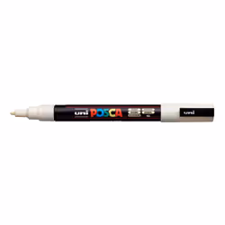 POSCA PC-3M Ivoire, Ivoire, Multicolore, 1 couleurs, Fin, Encre à base d'eau, Pointe ogive