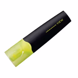 Uni-Ball USP-200, 1 pièce(s), Jaune, Pointe biseautée, Noir, Jaune, Fluorescent-Yellow, Plastique
