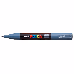 POSCA PC-1MC Gris ardoise, Gris, Multicolore, Slate grey, 1 couleurs, Extra-fin, Encre à base d'eau