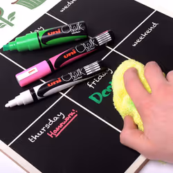 Uni-Ball PWE-8K marqueur à craie liquie Ciseau Noir 1 pièce(s)