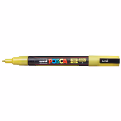 POSCA PC-3M Jaune soleil, Jaune, Multicolore, Sunshine Yellow, 1 couleurs, Fin, Encre à base d'eau