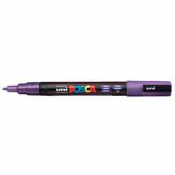 POSCA PC-3M Violette Pétillante, Violet, Multicolore, Sparkling Violet, 1 couleurs, Fin, Encre à base d'eau