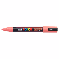 POSCA PC-5M Rose Corail, Corail, Rose, Multicolore, 1 couleurs, Moyen, Encre à base d'eau, Pointe ogive