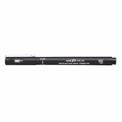 Uni-Ball PIN 03, Noir, Noir, Plastique, Rond, Acier inoxydable, 0,3 mm