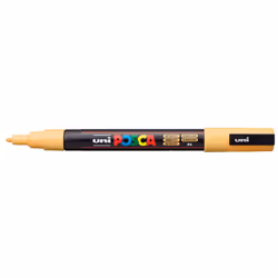 POSCA PC-3M Abricot, Abricot (couleur), Multicolore, 1 couleurs, Fin, Encre à base d'eau, Pointe ogive