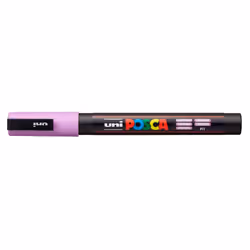 POSCA PC-3M, 1 pièce(s), Violet, Pointe ogive, Lavande, Fin, 0,9 mm